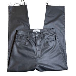 Abercrombie & Fitch Ultra High Rise Curve Love, Black Coated Jeans, size 30/10.